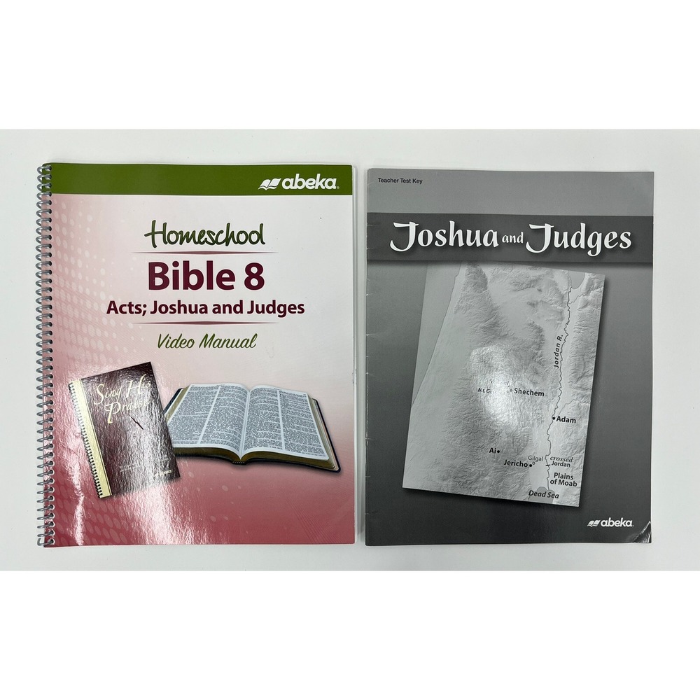 Abeka Book of Judges and Joshua and Video Manual Teacher Test Key Grade 8